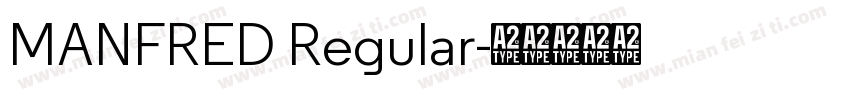 MANFRED Regular字体转换